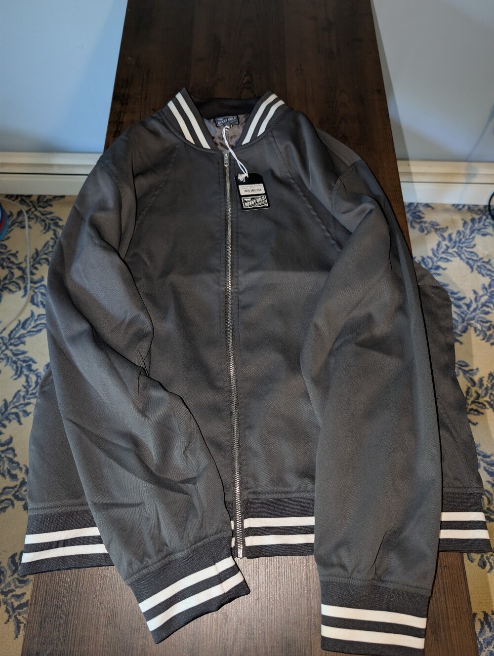 Benny Gold Charcoal Bomber Jacket